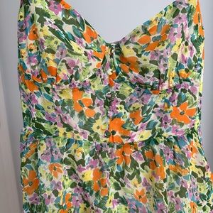 ASTR THE LABEL Midsummer floral tiered maxi dress